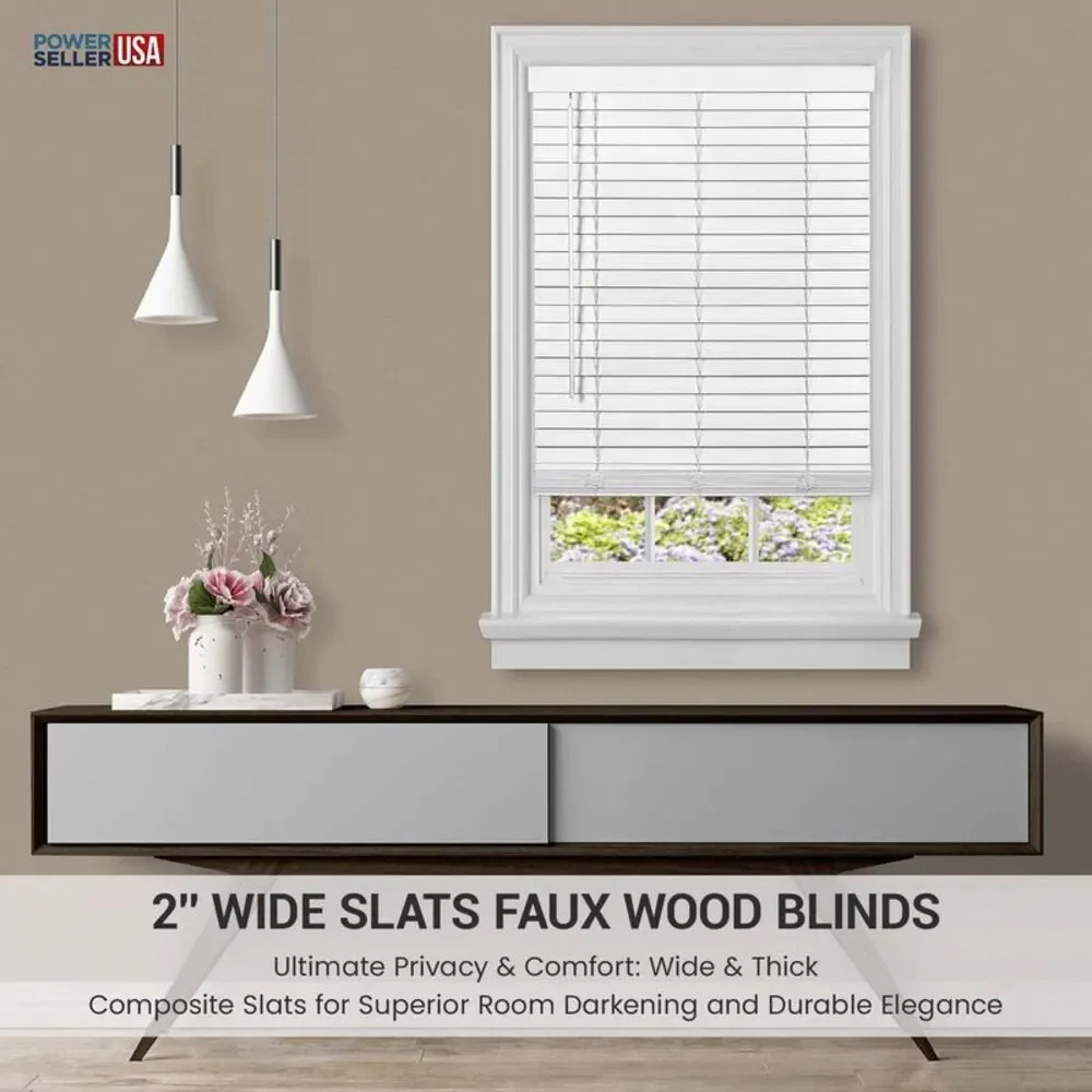 PowerSellerUSA Cordless Window Blinds, Privacy & Room Darkening 2